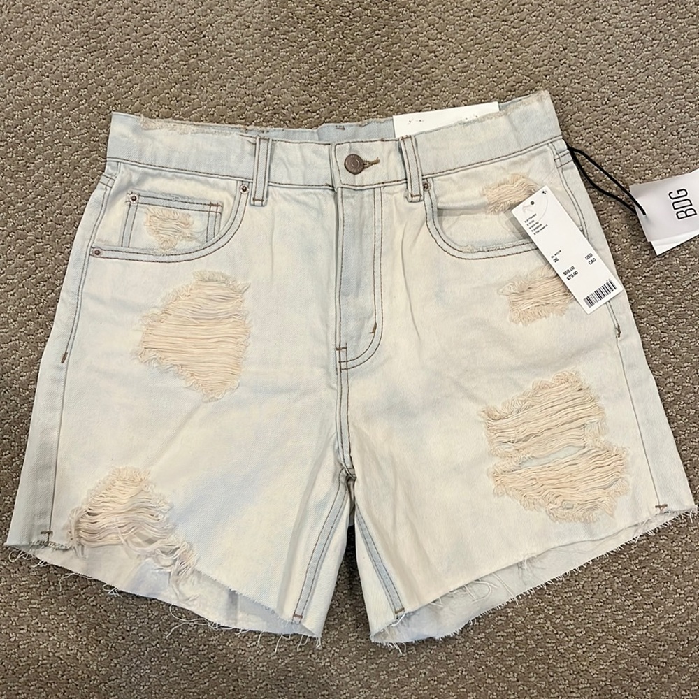 Urban Outfitters Dropped Waist Destroy Short